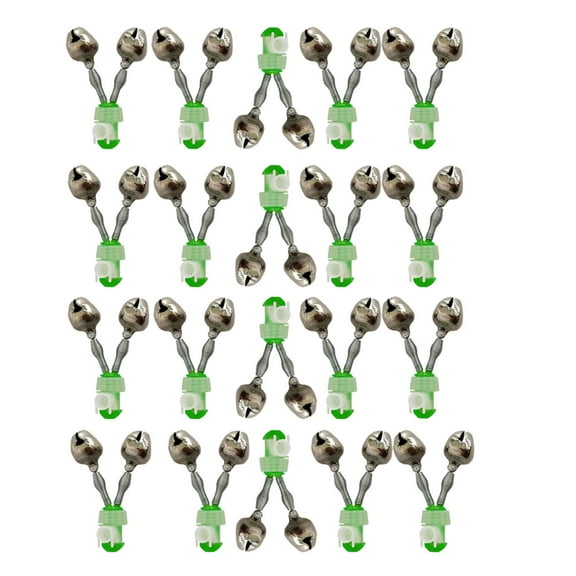 Fishing Bells 20pcs Spiral Clip Fish Bells Fishing Bite Alarm