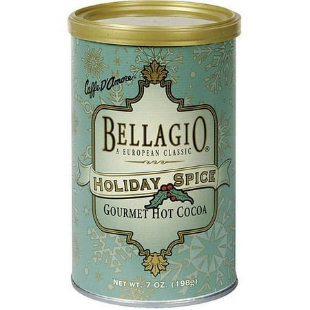 Bellagio Gourmet Holiday Spice Hot Cocoa, 7 oz (Pack of 6)
