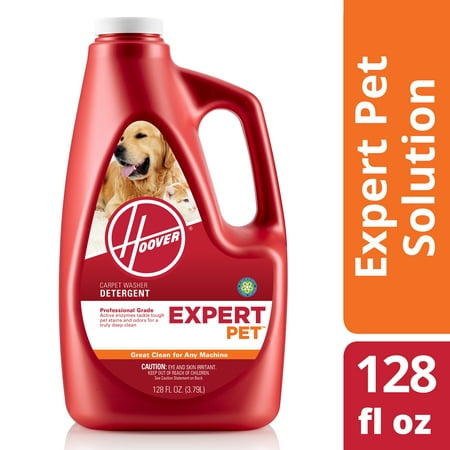 Hoover Expert Pet Carpet Washer Detergent Solution 128 oz, (Best Homemade Carpet Cleaning Solution For Pet Stains)