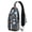 Sports Ball Pat, variant on Mandala Style Sling Backpack with Spiritual Meditation Pattern, Lightweight Durable Crossbody Daypack, Adjustable Strap, Multiple Compartments for Outdoor and Travel Activities