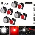 thumbnail image 2 of QJUHUNG Bike Light Front & Rear TailLamp Bright Bike Light For Night Riding Bicycle Light High USB Rechargeable Bicycle Headlight Set Bike Headlight For Adult Kid Mountain Bike, 2 of 7