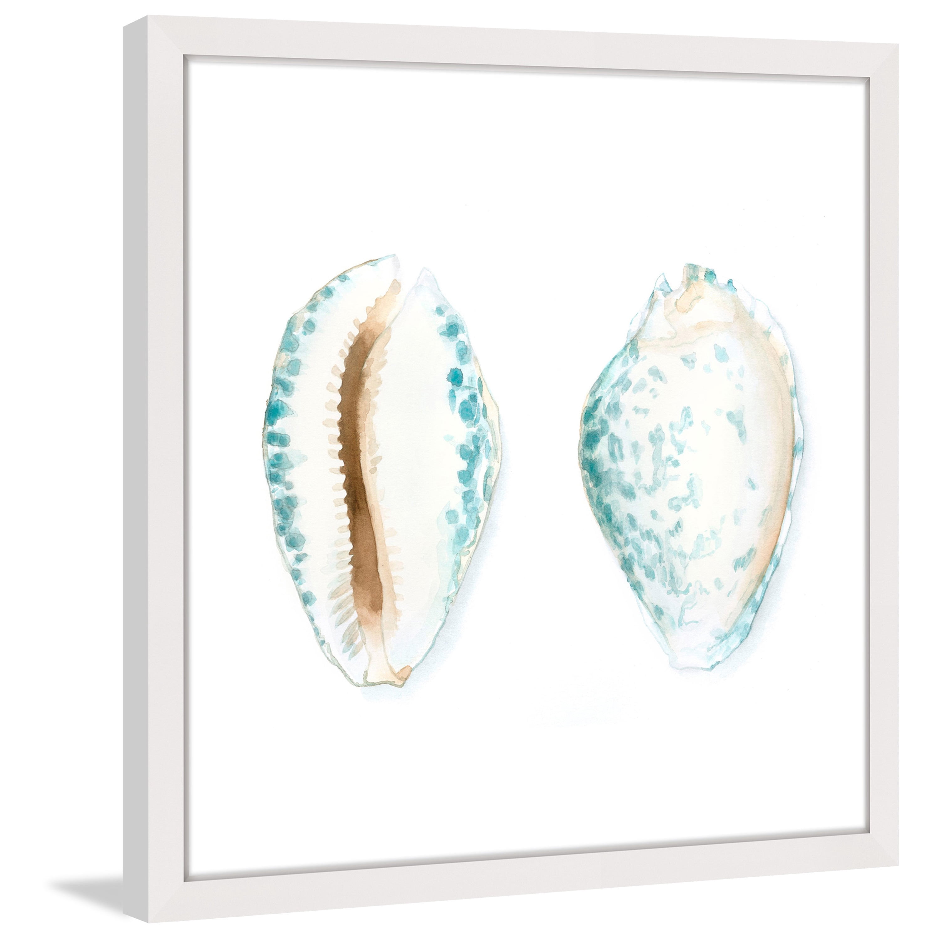 Marmont Hill "Watercolor Shells VI" Framed Painting Print