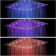thumbnail image 3 of Zovajonia 20'' LED Rainfall Bathroom Large Shower Head Square Top Sprayer Brushed Nickel, 3 of 8