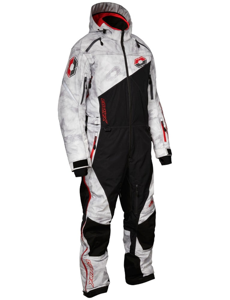 Castle X Freedom Alpha Mens Shell Snow Monosuit Gray/Red