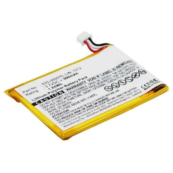 Batteries N Accessories BNA-WB-P7257 Keyboard Battery - Li-Pol, 3.7V, 500 mAh, Ultra High Capacity Battery - Replacement for Logitech 533-000070 Battery