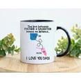 thumbnail image 2 of Dad And Daughter Mug, Fathers Day Mug, The Love Between Father And Daughter Knows No Distance Mug, Gifts For Dad From Daughter, 2 of 6