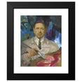 thumbnail image 2 of Filipp Malyavin 15x18 Black Modern Framed Museum Art Print Titled - Self-Portrait (1927), 2 of 5