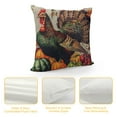 thumbnail image 4 of Creowell Happy Thanksgiving Home Decorative Throw Pillow Case Thanksgiving Turkey&nbsp;Print Cushion Cover Home Sofa Bedding Decor (Turkey), 4 of 5