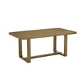 thumbnail image 3 of Darla 6Pc 72"W Rectangular Walnut Oak Finish Sled Dining Set with Bench, 3 of 6