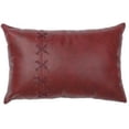 thumbnail image 3 of Noora Lambskin Leather Pillow Cover | RECTANGLE Cushion Cover Style BRAIDED Case | Criss Cross Laced Lumbar Decorative LUXURY Cover SJ401, 3 of 7