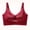 Red, variant on Turilly Bras Womens Round Neck Wireless Bra With Wide Straps Invisible Everyday Comfort Everyday Bras
