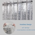 thumbnail image 3 of Doublure de Rideau de Douche Imperméable Sans Crochets en PEVA 71 Pouces x 74 Pouces Sans Crochets pour Salle de Bain, Rideaux de Douche en Pierre Douce Oie, 3 of 5
