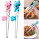 thumbnail image 2 of 2 Pair Kids Chopsticks Easy-to-use Reusable Educational Chopstick Cute Animals Shaped Training Chopsticks for Children iang, 2 of 5