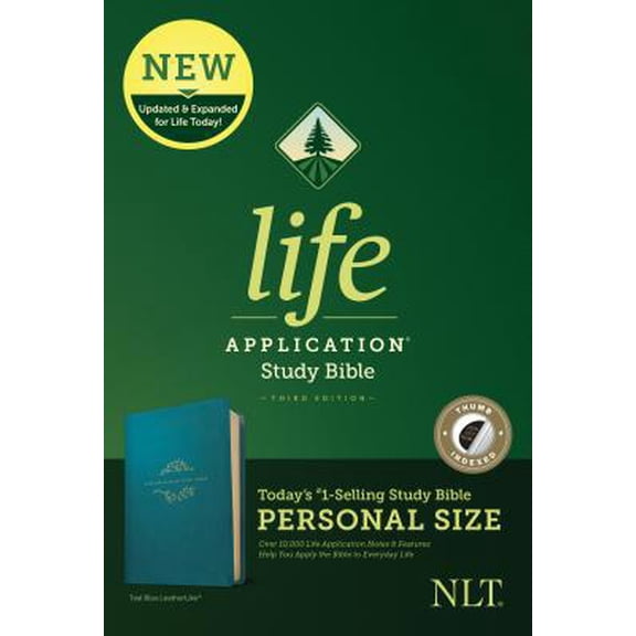 Pre-Owned NLT Life Application Study Bible, Third Edition, Personal Size (Leatherlike, Teal Blue, Indexed) (Other)