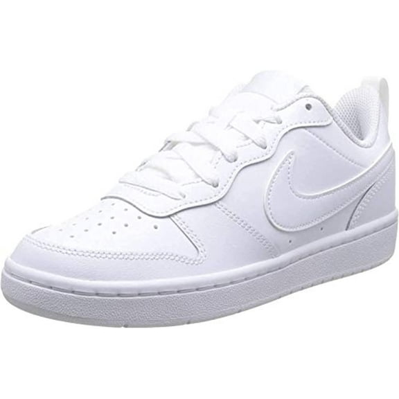 Nike Boy's Court Borough Low 2 (Little Kid) White/White/White 3 Little Kid M