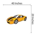thumbnail image 3 of CARS & VEHICLES - Vinyl Home Living Room Classic Sports Car Decoration Multicolored Fast Vehicle Design Wall Decal - Kids Teens Bedroom Racing Car Adhesive Wall Decal Sticker 40" x 20", 3 of 3