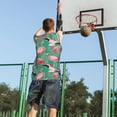 thumbnail image 5 of Sikiie Tropical Flamingo Basketball Jersey Reversible Men's Mesh Athletic Sports Shirts Training Practice S-4XLMedium, 5 of 6