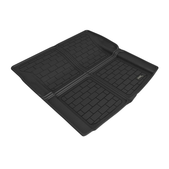 3D MAXpider Custom Fit Kagu Black Cross Fold Cargo Liner Compatible with Volvo S60 with Spare 2019-2025 - Cargo Liner