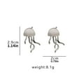 thumbnail image 2 of Statement Jellyfish Dangle Drop Earrings Weird Ocean Animals Earrings For Women Girls, 2 of 6