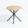 thumbnail image 3 of Homy Casa Round Computer Desks - 31.5 Inch Diameter Little Conference Table for Office Small Space, Natural, 3 of 5