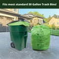 thumbnail image 2 of Simply Bio 55 Gallon Compostable Trash Bags Flat-Top, Heavy Duty Extra Thick 2 Mil, 208.2 Liter, 12 Bags, Large Lawn and Yard Waste Bag, ASTM D6400, US BPI and OK Compost Home Certified, 2 of 7