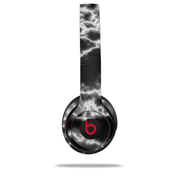 Skin Decal Wrap for Beats Solo 2 and Solo 3 Wireless Headphones Electrify White (BEATS NOT INCLUDED) by WraptorSkinz