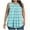 Light Blue, variant on AherBiu Plus Size Tank Tops for Women Striped Crewneck Sleeveless Summer Casual Loose Tunic Top Tees Shirts
