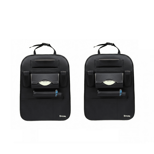 Par Organizador Para Asiento Bloosom Trasero Auto Multifuncional 2 Pzs, Negro