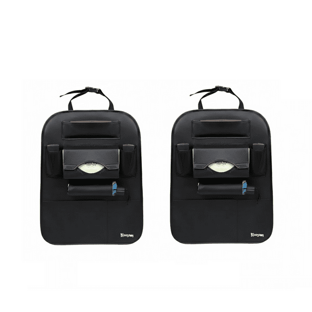 Par Organizador Para Asiento Bloosom Trasero Auto Multifuncional 2 Pzs, Negro