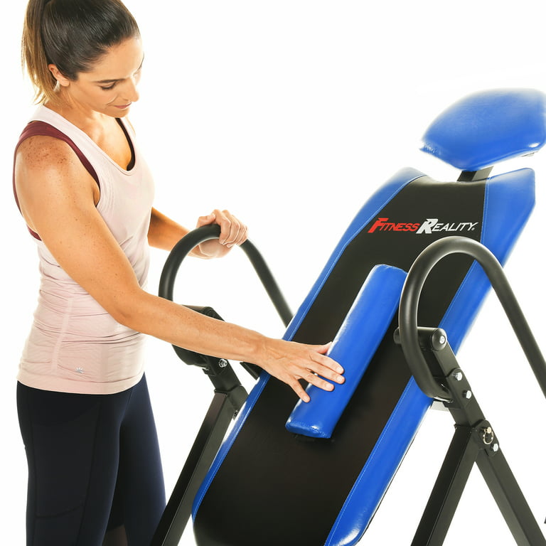 Fitness Reality 690XL Triple Safety Locking Inversion Table with Lumbar  Pillow 