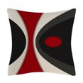 thumbnail image 2 of 4 Uds. Funda de almohada decorativa navideña de lino y algodón de 18x18 pulgadas con diseño navideño rojo y negro ER, 2 of 5