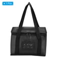 thumbnail image 3 of Unique Bargains Sac d'Épicerie Pliable Isolé Réutilisable 11'x6.7'x7.9' pour Livraison de Nourriture avec Fermeture Éclair, Noir, 3 of 6