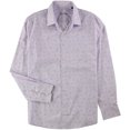 thumbnail image 1 of Tasso Elba Mens Medallion Button Up Shirt, Purple, XXX-Large, 1 of 1