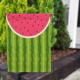 thumbnail image 5 of Watermelon Garden Flag 28x40 Inch Summer Fruit With Black Seeds Red Slice Polka Dot Green Striped Skin House Lawn Flag Double Sided Banners for Home Outdoor Decoration, 5 of 8