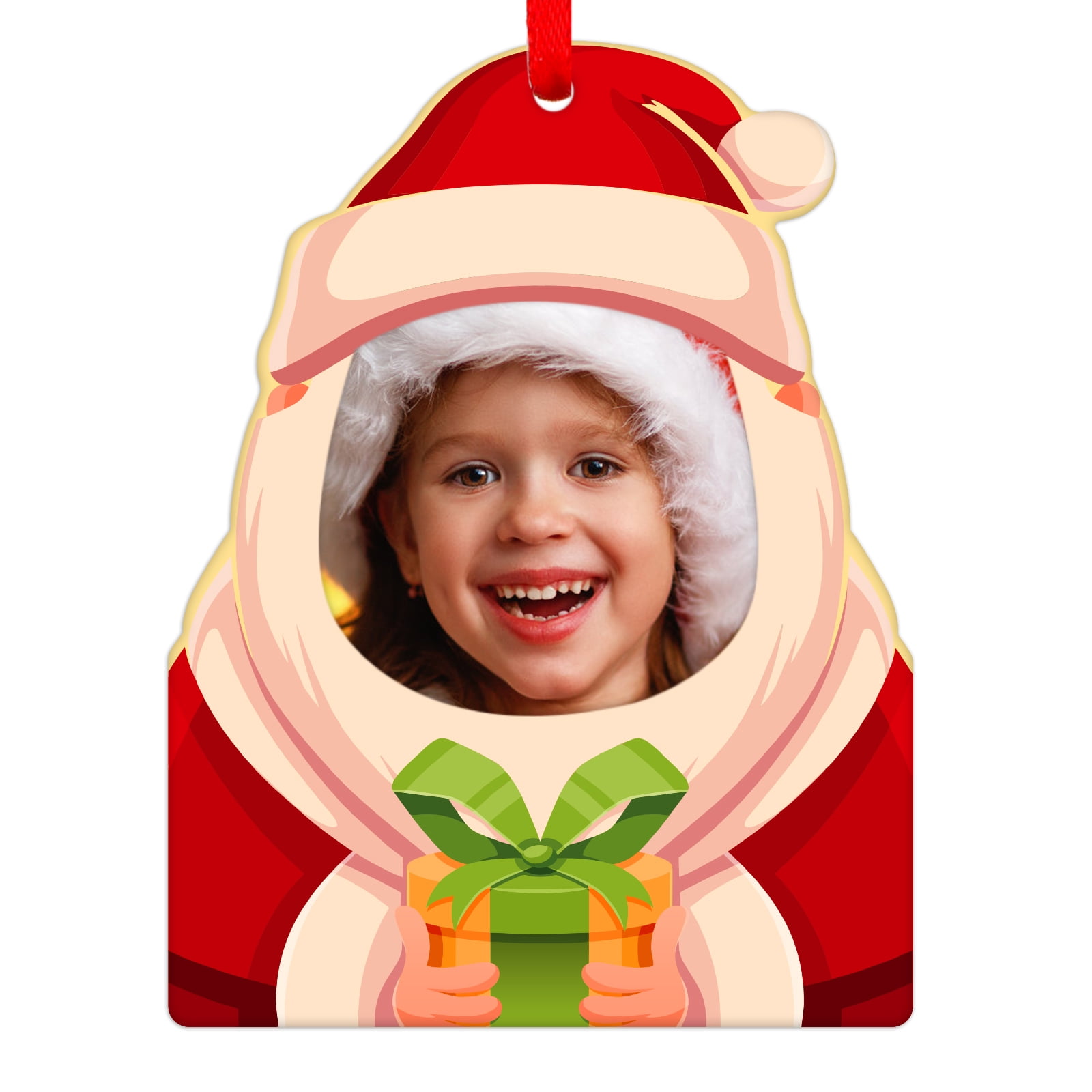 WaaHome Picture Frame Christmas Ornaments 2022,Personalized Photo Frame