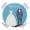 Blue, variant on Mr Mrs Round Table Cover, Anniversary Wedding Bride and Groom Silhouette Waterproof Fitted Tablecloths for 36"-44" Tables, Washable Picnic Table Cover for Camping Dining Indoor Outdoor