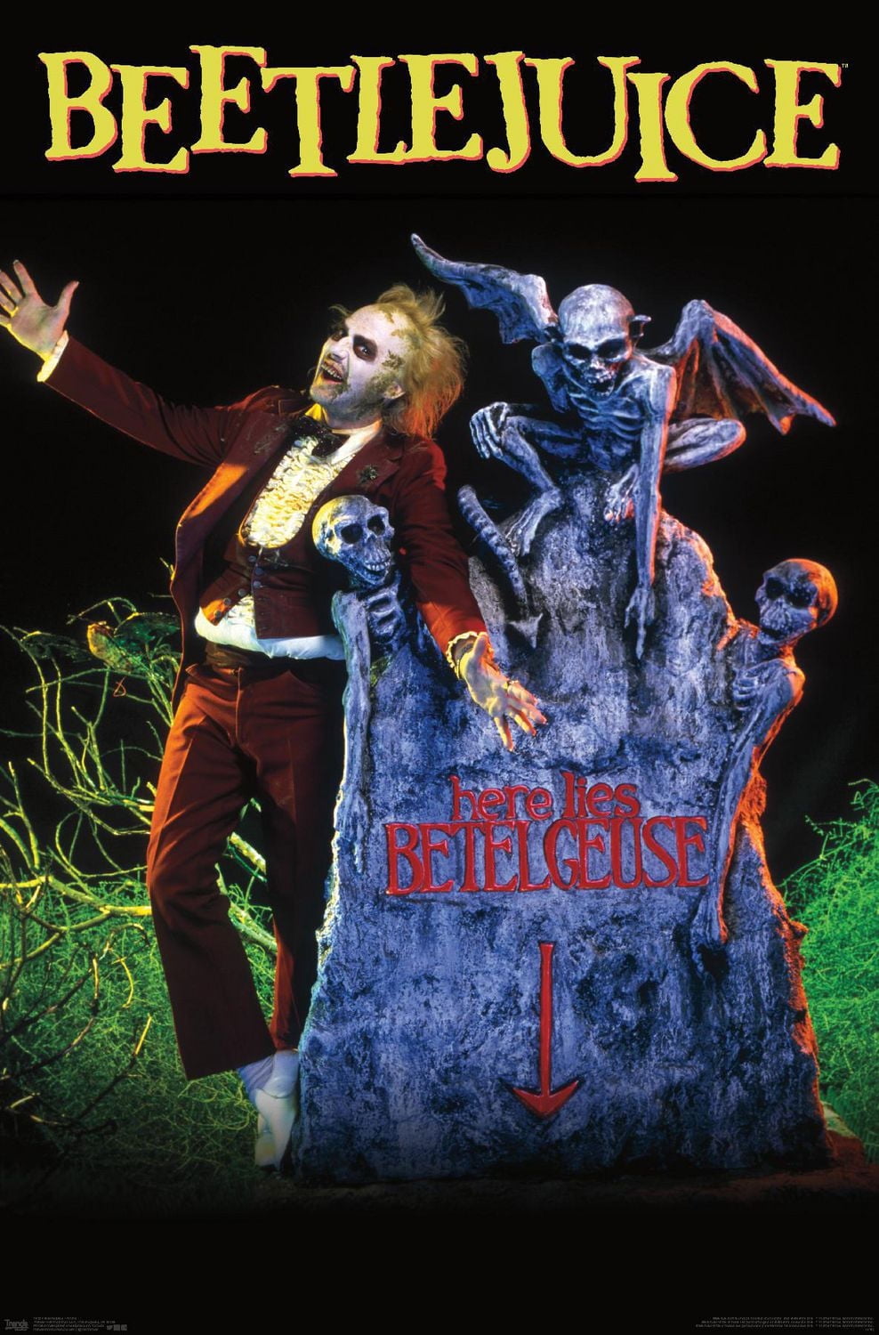 Beetlejuice - Grave Wall Poster, 22.375" x 34"