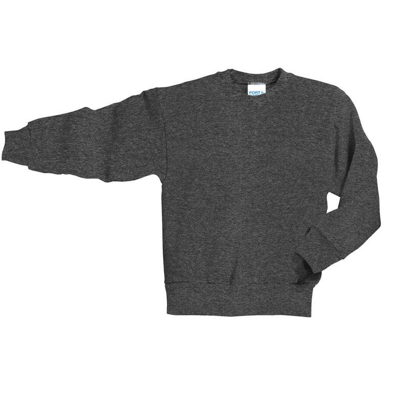 Port & Company Youth Core Fleece Crewneck Sweatshirt-L (Dark Port & Company Youth Core Fleece Crewneck Sweatshirt-L (Dark