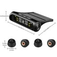 Ckraxd Tire Pressure Monitoring System Solar Charger Realtime Tire