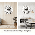thumbnail image 2 of VOCOO 10inch Otter Wall Clock, Silent Non-Ticking Battery Operated Round Wooden Wall Clock, Creative Black & White Animal Art Decorative Wall Clock, 2 of 9