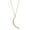 Rose Gold, variant on KoolJewelry 14k Yellow Gold Crescent Moon Pendant Cable Chain Necklace (18 inch)