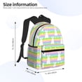 thumbnail image 4 of Lsque Rainbow Rabbit Classic Casual Backpack - Large Capacity Water-Resistant Backpack for School, Work, Travel, and Outdoor Activities, 4 of 8