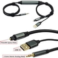 thumbnail image 4 of KSRplayer Convertidor de Audio Analógico a Digital – Cable Óptico AUX a SPDIF Toslink de 3.5mm, 6ft – Adaptador Unidireccional para Laptop, PC, Proyector, Consolas de Videojuegos a Barra de, 4 of 7