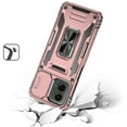 thumbnail image 2 of Designed for Motorola Moto G Stylus 5G 2024 Hybrid Case with Rotation Ring Stand Shockproof & Camera Window PC & TPU Armor Dropproof Phone Case Cover [Rose Gold], 2 of 6