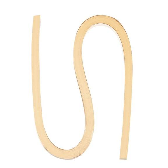 60pcs Metallic Quilling Strips Paper 1cm x 54cm Origami Paper Quilling Kits for Adults Beginner, Apricot