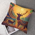 thumbnail image 7 of Acheng Throw Pillow Covers Home Decor Set of 2 Pillow Cases Decorative Outdoor Cushion Couch Sofa Pillowcases Colorful Boho Circle Doodle Ethnic Leaf 20x20in, 7 of 7