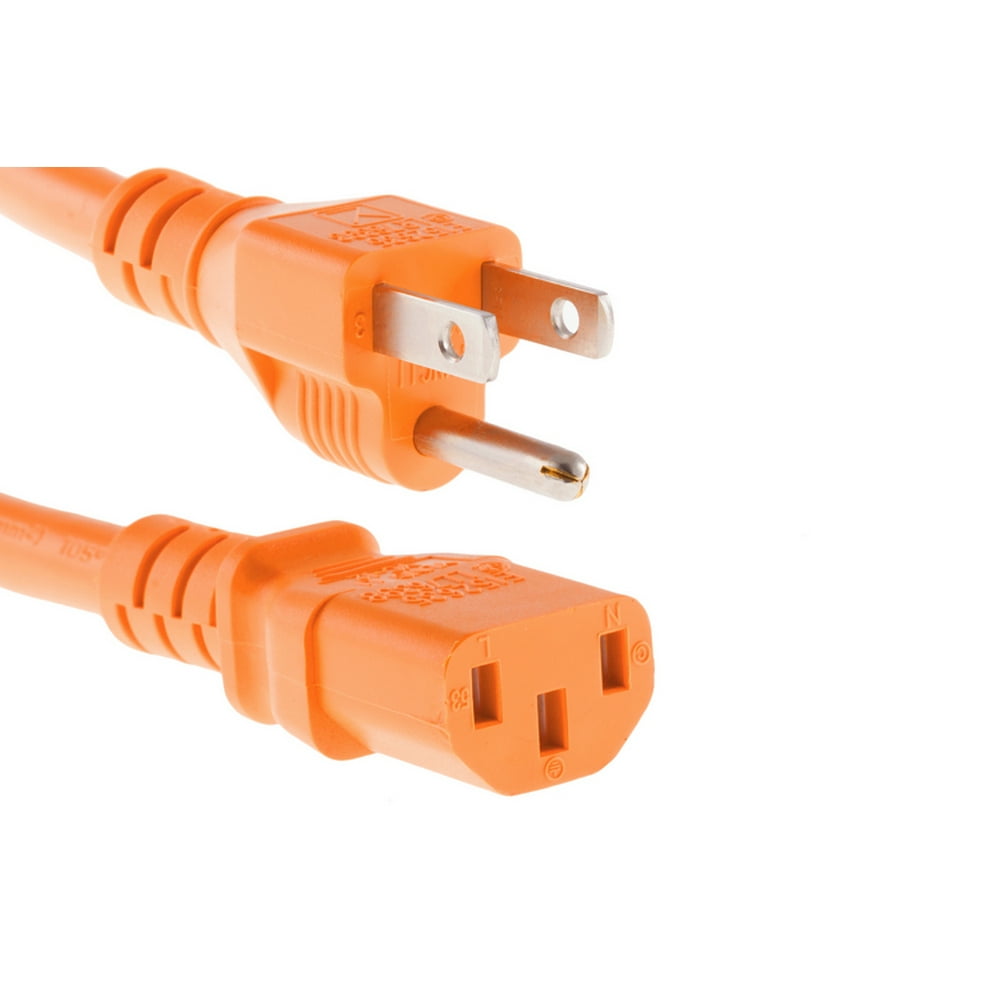 CablesAndKits Heavy Duty AC Power Cord, 15A/125V , 14 AWG, 515P to C13