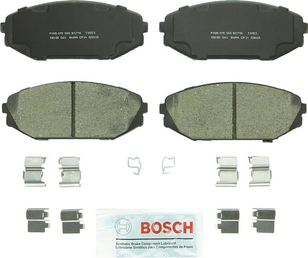 Bosch QuietCast Ceramic Brake Pad Set, w/ Shims Fits select: 1999-2004 HONDA ODYSSEY, 2001-2002 ACURA MDX