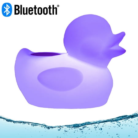 Acoustic Audio Rechargeable Bluetooth Floating Duck Pool Speaker IP66 Rated with Multi-Colored LED