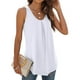 thumbnail image 4 of Camiseta Sin Mangas Para Mujer Sin Mangas Cami Tops Moda Chaleco Sólido Camiseta Blusa Cuello Redondo Casual Odeerbi  ODB157014, 4 of 7
